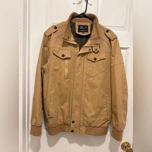 Men's Tan Military Jacket